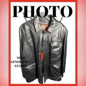 Nwt Butter Soft Cole Haan Thermolite Genuine Leather jacket Coat Size Xxl